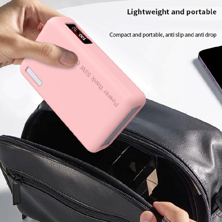 Open Port Silicone Powerbank Cover for 20000Mah 55W PB545 Powerbank, Fitted Case for Daily Carry Use Protectors