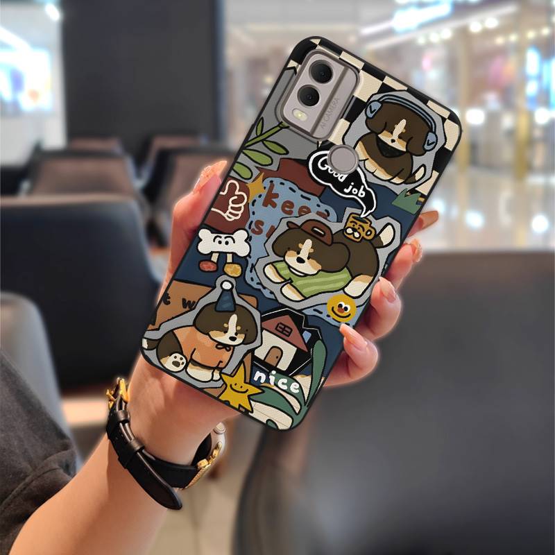 Silicone Animals Phone Case For Nokia C22 Waterproof Protective Anti-dust Cartoon Graffiti Durable Fashion Design Cute