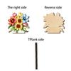 Flower Napkin Holder for Table Decor, Floral Paper Towel Holder, Freestanding Napkin Dispenser for Kitchen Dinner Restaurant Bar Decoration