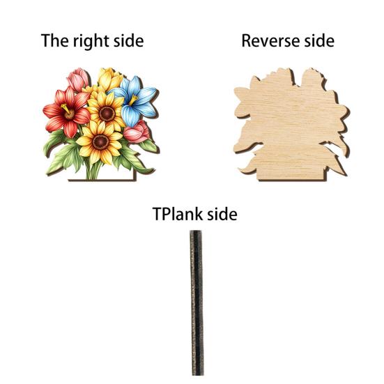 Flower Napkin Holder for Table Decor, Floral Paper Towel Holder, Freestanding Napkin Dispenser for Kitchen Dinner Restaurant Bar Decoration