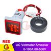 AC 0-100A 60-500V DC 6-100V Square/Round LED Digital Voltmeter Ammeter Voltage Current Meter Volt Amp Tester Detector