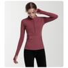 Women Long Sleeves Sports Running Shirt Breathable Gym Workout Top Women Yoga Jackets With Zipper