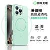 Applicable to iPhone17promax magnetic mobile phone Apple 15/16nm lens liquid silicone protective case New