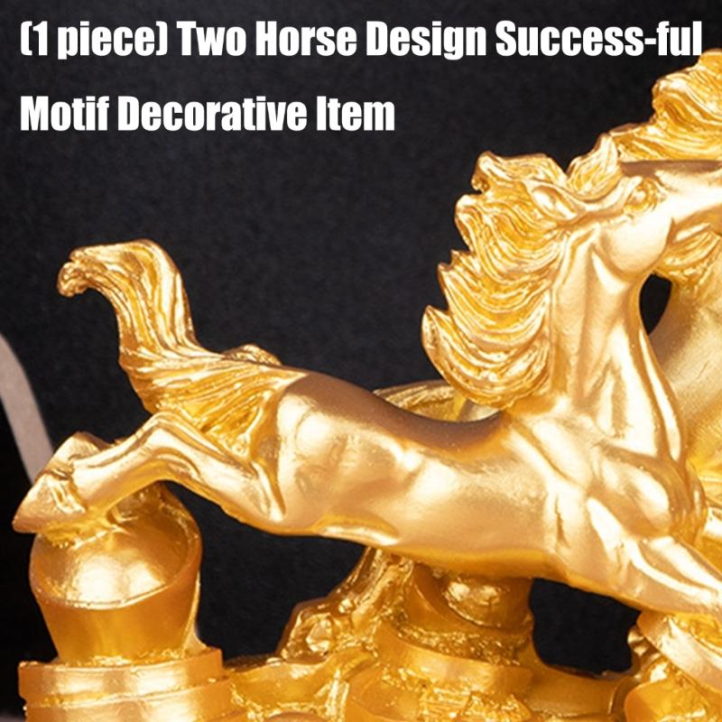 Two Galloping Running Horses Statue Sculpture Animal Statue Collectibles Figurines fengshui Ornament Home Decors