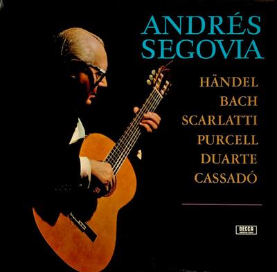 LP Record ANDRÉS SEGOVIA, GEORG FRIEDRICH HÄN - Andrés Segovia SAD22010 Decca Germany Classical Used