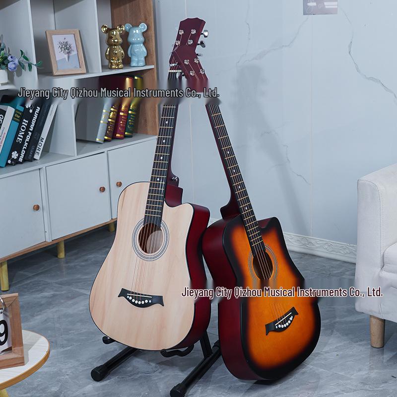 Chitarra Folk Cutaway da 38 pollici per Esercitazione Principianti - Entry-Level, Modello Popolare