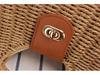 Women's Trendy Paper Rope Woven Crossbody Bag