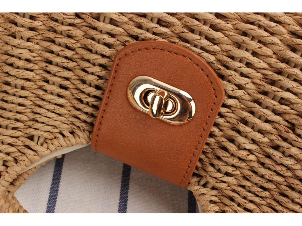 Women's Trendy Paper Rope Woven Crossbody Bag