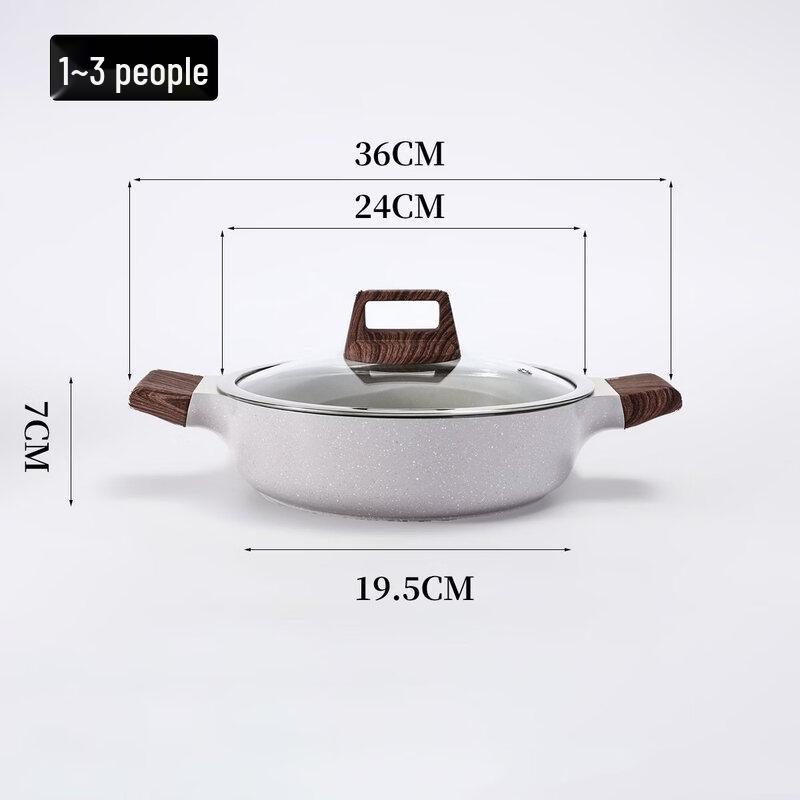 ZISIZ Non-stick Frying & Boiling Soup Pot with Steamer