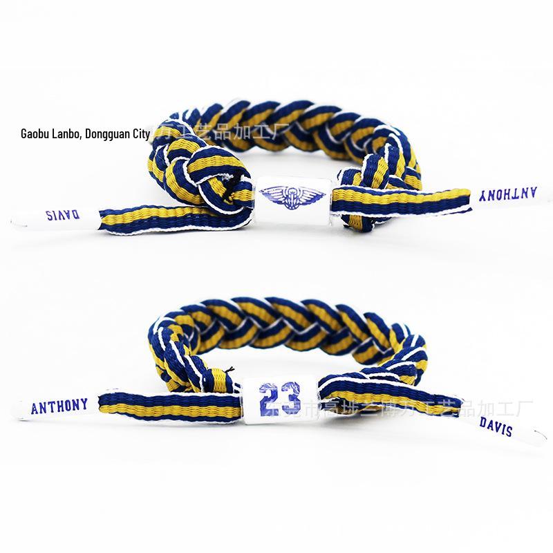 NBA Elite Basketball Star Woven Shoelaces and Wristband Combo