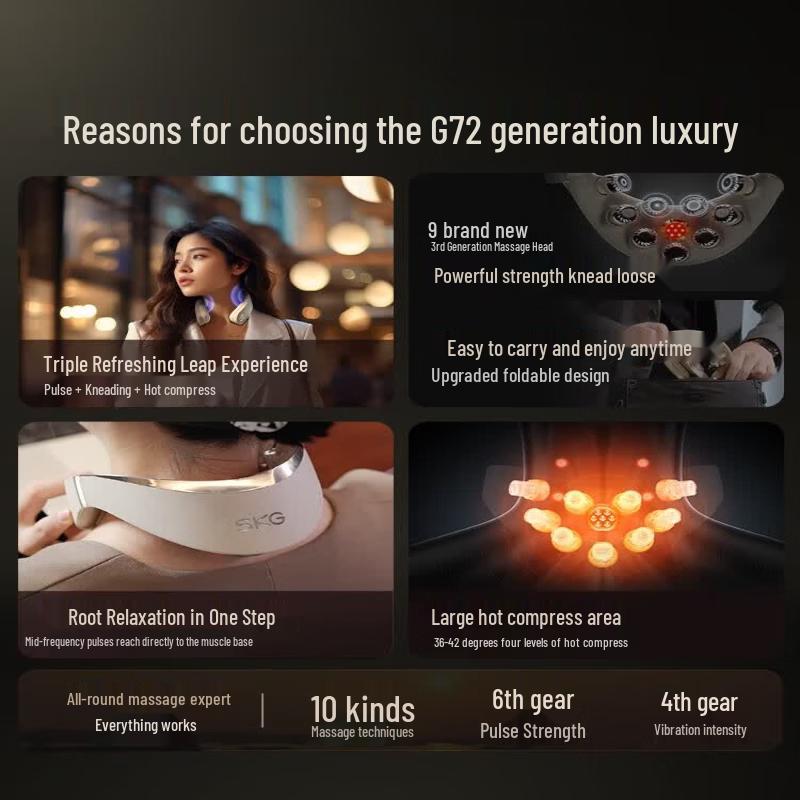 

SKG G7 II Smart Neck Massager CN plug (adapter included)