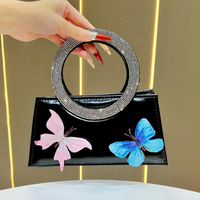 

Сумка-метелик, Модна ручна сумка, Легкорозкішна вечірня сумка для леді, Сумка через плече чорний