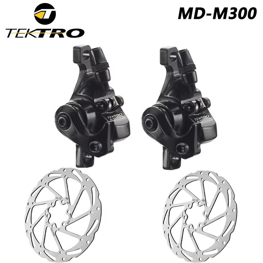 TEKTRO MD-M300 Bicycle Disc Brake Mountain Bike Mechanical Brake Clamp Wire Control Cable Pull Disc Aluminum Alloy Accessories