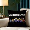 Game U-Undertales Square Double-Sided Printed Pillow Case Bedroom Bedside Pillow Sofa Cushion Cover