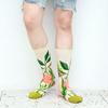 Neue Damen Blumen Pflanzen Socken Kollektion Kawaii Lässige Damen Baumwollsocke Literarische Herrensocke