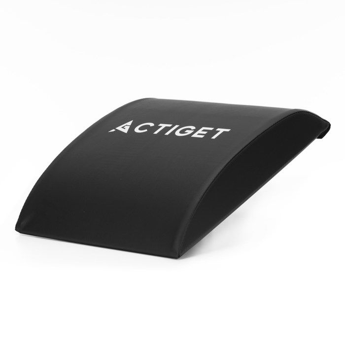 ACTIGET Tapis AB pour exercices abdominaux, tapis d'entraînement jusqu'à 120 kg, noir