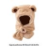 Machine Washable Plush Earflap Cap For Toddlers Kids Cute Bear Decor Thicken Fit