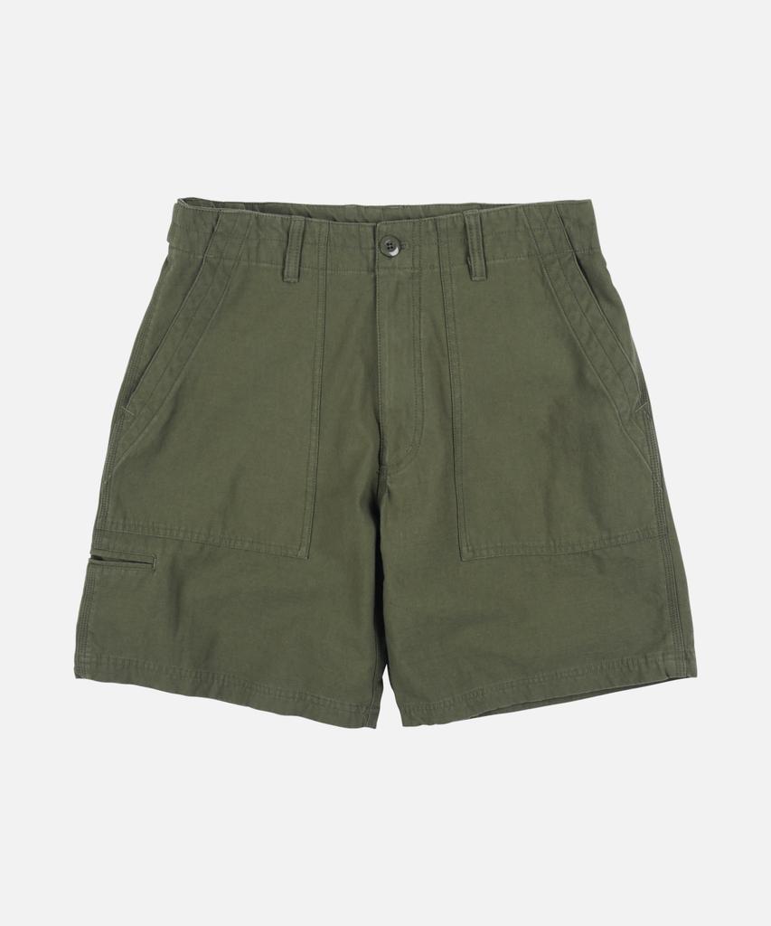 FRIZMWORKS Backsatin Essential Fatigue Shorts _ Olive