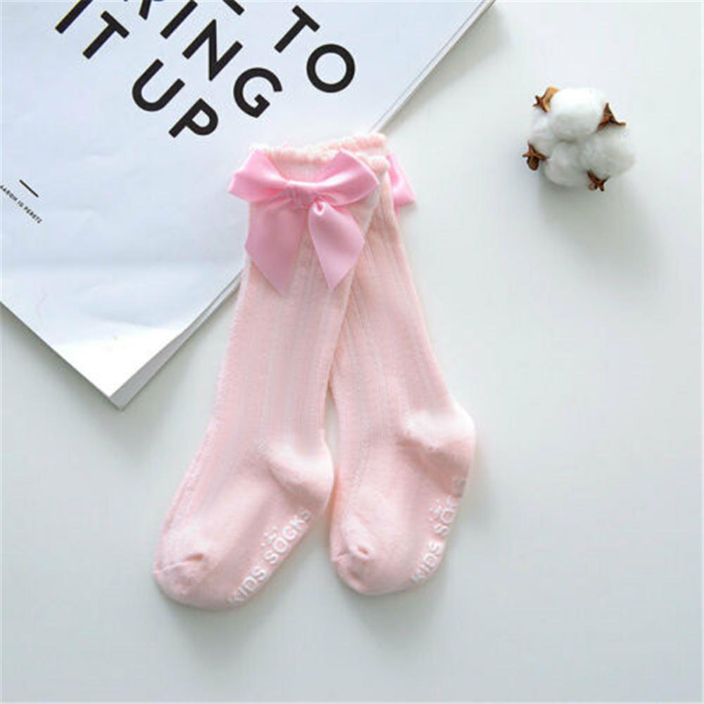 Cute Soft Cotton Baby Girls Socks Newborn Big Bow Baby Socks Infant Baby Girl Socks Anti Slip Floor Socks