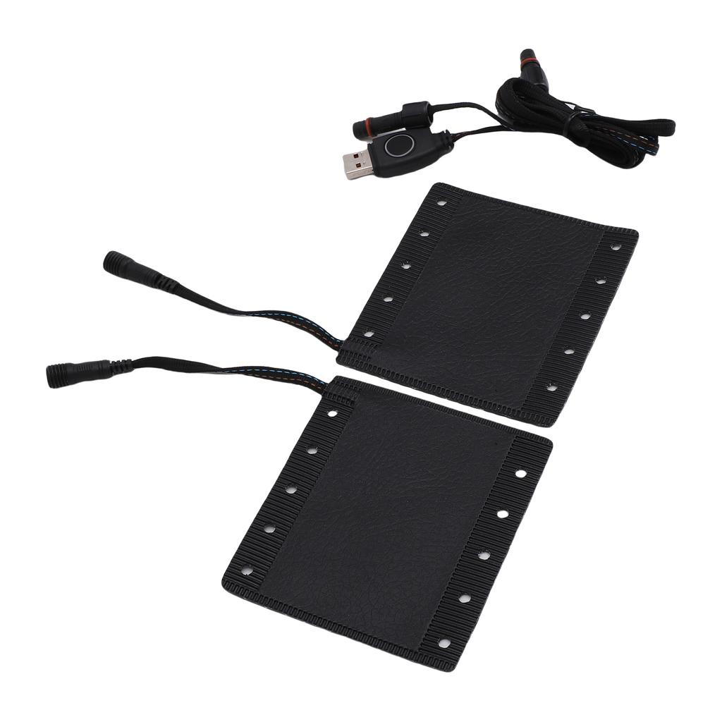 USB Heated Motorcycle Grips Cover Fast Heating Handlebar Universal ATV Hand Warmers 3 Heat Settings IP67 Water Proof