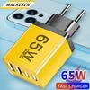 65W Multi Port USB Charger Fast Charging Type C Phone Charger Adapter For iPhone Samsung Xiaomi Huawei Quick Charge Wall Adapter