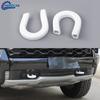 White Front Tow Hook Trailer Cover Trim Caps For Chevy Silverado GMC SIERRA 14+