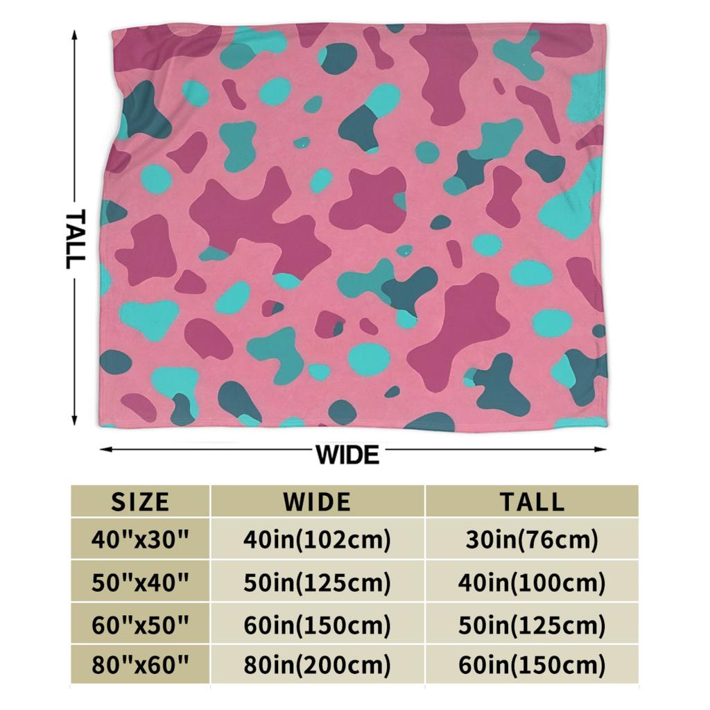 Puzzle Camouflage Pattern Flannel Blanket Winter Warm Soft Throw Blanket Kids Adult Outdoor Aesthetic Bedspread Sofa Bed Cover