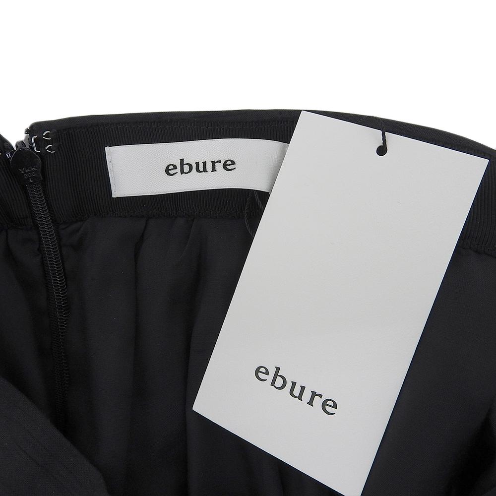 Ebure Wrinkle Voile Gathered Long Skirt, Women's, Black, Size 36 Skirt 36 blackUsed