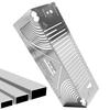 Arc Angle Marking Ruler Multifunctional Square Tube Rounded Corner Drawing Ruler 90 Degree Folding Ruler Line Drawing Tool
