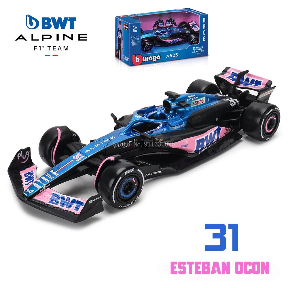 Bburago 1:43 2023 F1 Red Bull Racing RB19 Las Vegas Livery 1# Verstappen 11# Perez Special Paint Formula One Alloy Super Toy Car