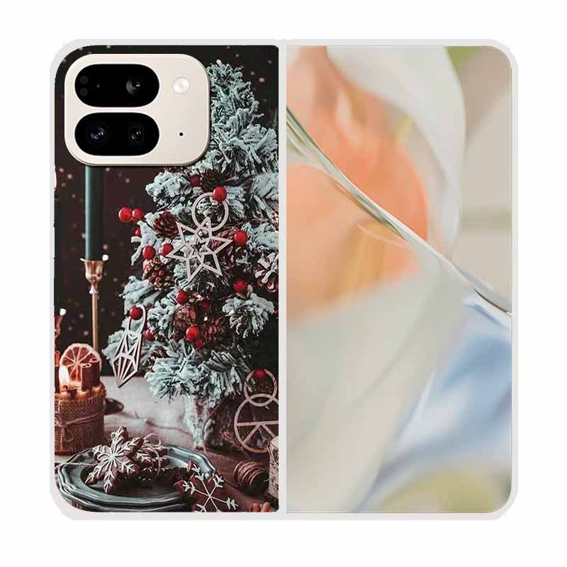 For Google Pixel 9 Pro Fold Case Pixel Fold Christmas Cute Clear Hard Plastic PC Phone Back Cover For Google Pixel9 Pro Fold 5G