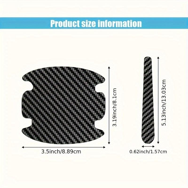 8 pieces of protective patch for loading door handles - Adhesive scratch-resistant paint protection film