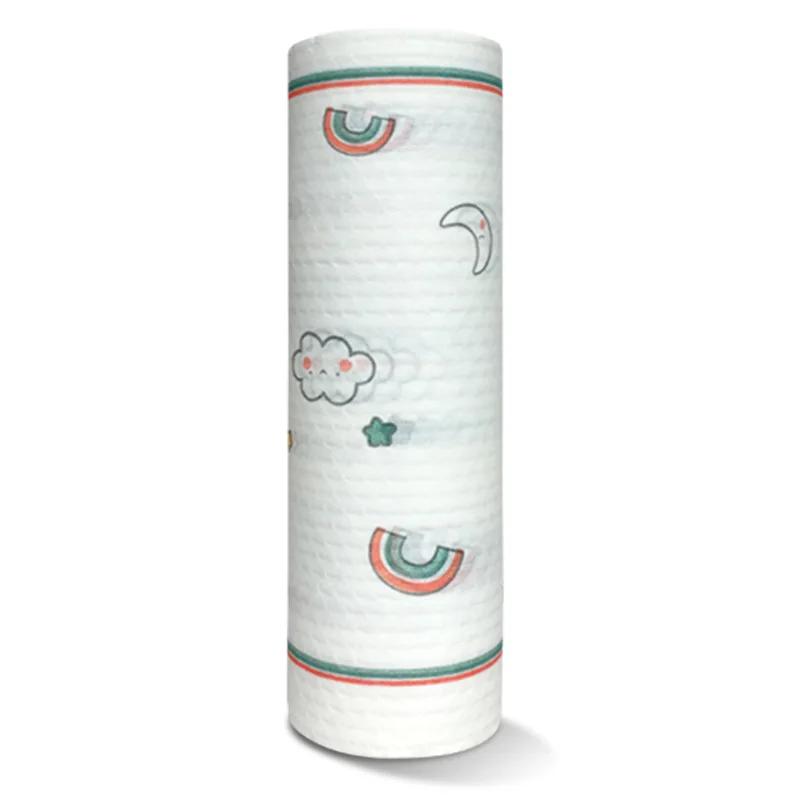 50pcs/roll Lazy Rag Disposable Cleaning Cloth Non-woven Dish Cloth Absorbent Paper Towel Kitchen Cleaning Supplies Rags