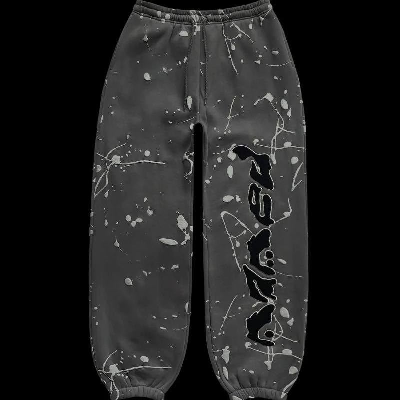 

Європейський та американський цифровий друкований вільний хіп-хоп костюм чоловічий та жіночий повсякденні спортивні штани XL