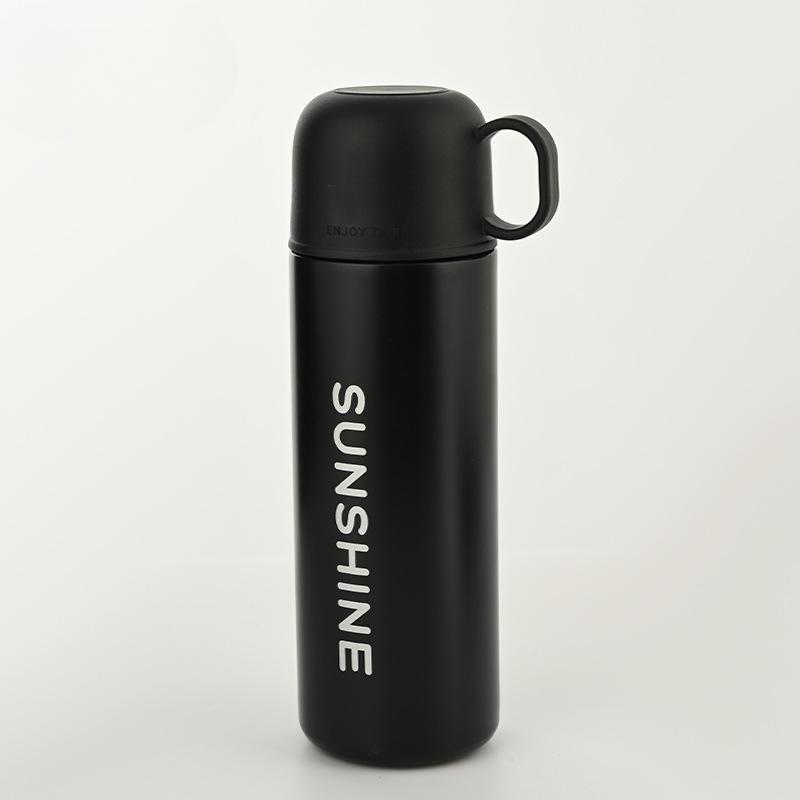 

New Gradient Thermos Drinking Cup Girls Stylish Stainless Student Male Portable Big Cap Ins Mug with Lid Durable Durable 500ml
