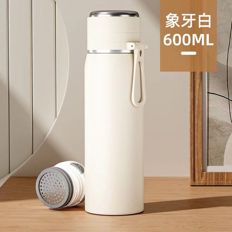 Large-Capacity Thermos Cup for Women, High Aesthetic Value, 2025 New Model, Portable Tea Brewing Cup for Male Students, 316 Stainless Steel Water Cup