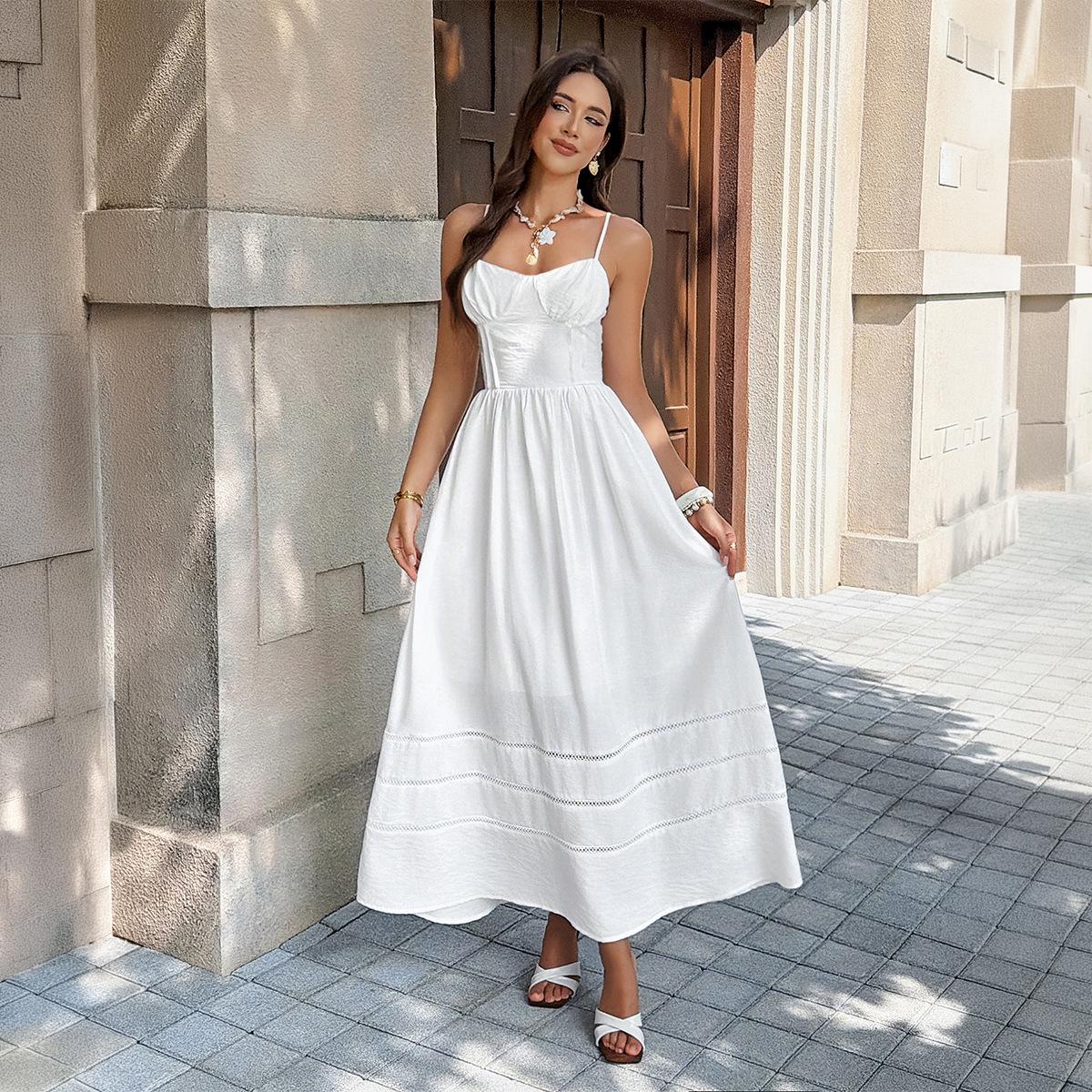 Elegant Women s Slim-fit Camisole Dress - 2026 Spring/Summer Collection Medium