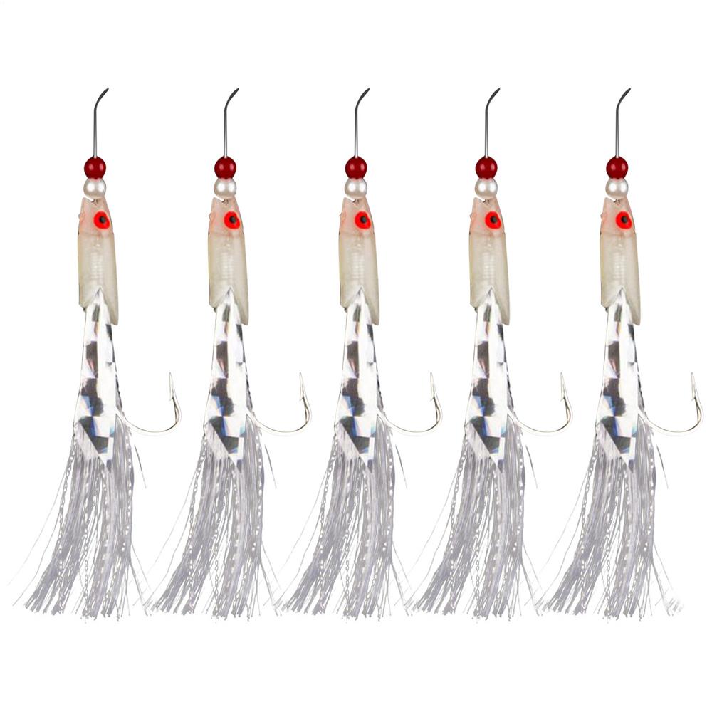 Fish Lures For Bass 5X Luminous Lures For Bass Fish Angling Gear Swimbait Feathers Realistic Tackle For Beginners Professionals