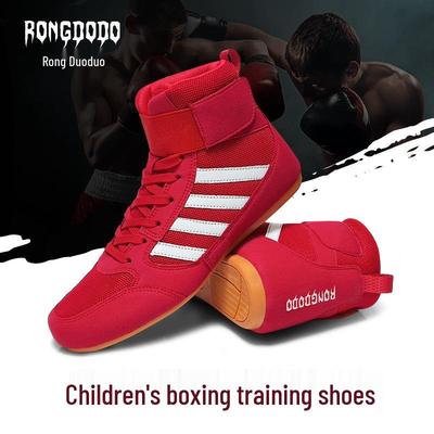 High Top Boxing & Wrestling Shoes for Children & Adults – Breathable, Comfortable Professional Gym & Training Footwear