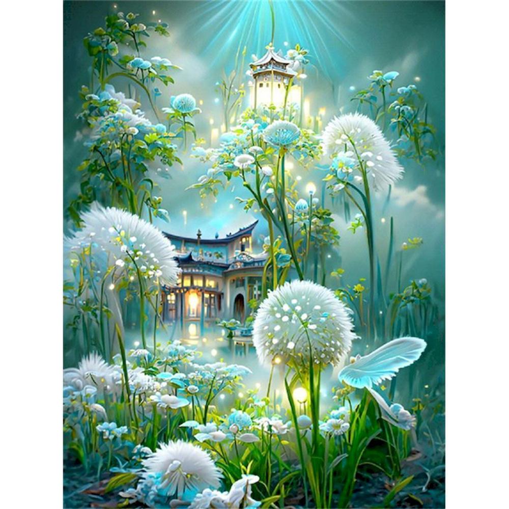 

Полная алмазная вышивка пейзаж вышивка крестом наборы DIY алмазная мозаика сад стразы картины подарок декоративная картина Round 20x30cm