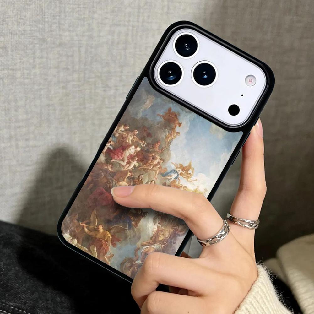 Capa Case for iPhone 17 Air 16 Pro Max 15 Plus 11 13 Mini 14 12 Back Phone Cover Renaissance art Painting cell