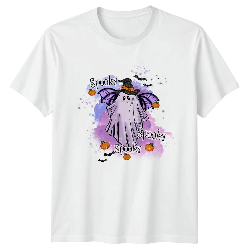 Spooky Ghost Witch Bat TShirt Halloween Gift For Him And Her