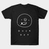 Men Black Print T-shirt Classic Duck Off - Black No-Cut Transfer Paper Print Cotton Tshirt