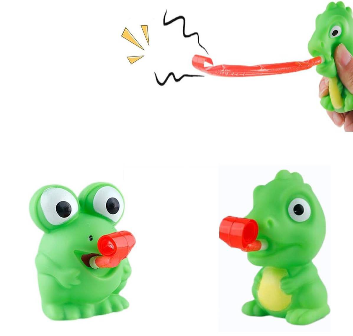 Car Beautiful Stickers Stress 2Pcs Frog Toys Tongue Sticking Out Novelty Relief Squeeze Dinosaur Toy Sensory Toy Gift For Kids Adult Party Favor Easter
