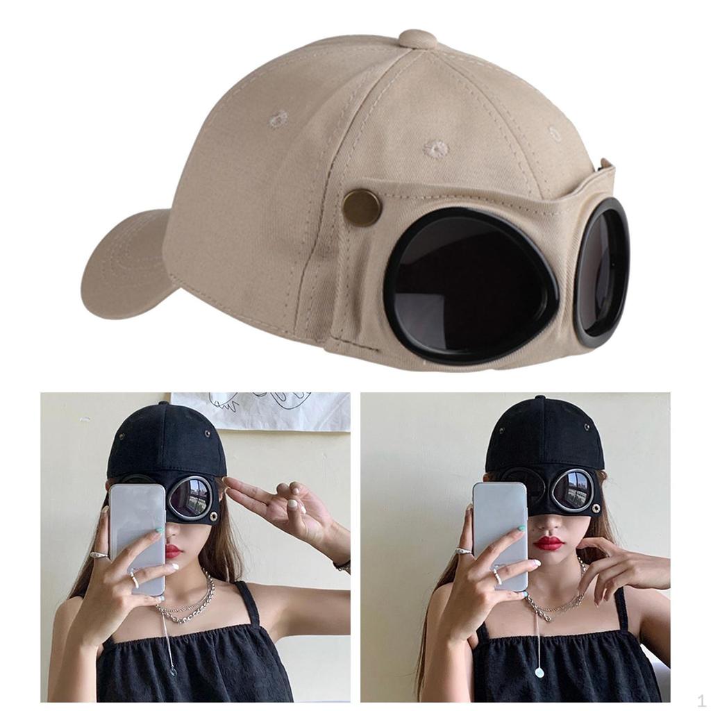 Creative Baseball Hat, Glasses Hat Accessories, Photo Props, for Kids Adults Party