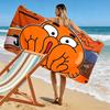Darwin Watterson Print Beach Towel, Large Soft Quick Dry Towel for Beach Camping Swimming