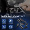 SHGO-Tap For Socket Set, 70500 8-Piece 1/4"& 3/8" Drive Taps For Socket Wrench Set Use, 1/2"& 1/8" NPT Taps For Sockets Adapter