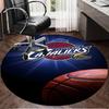 football Cavaliers Logo Round Rug for Livingroom,Bedroom, Palyroom, Chair Rug, Area rug, Circle Carpet, Large Size Fan Christmas gift