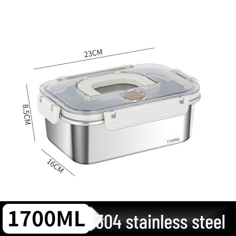 Stainless Steel Portable Food Container with Handle