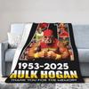 Hulk Hogan Legend Memorial Wrestling Blankets Fleece  Winter  Multi-function Soft Throw Blanket for Bed Couch Bedspread